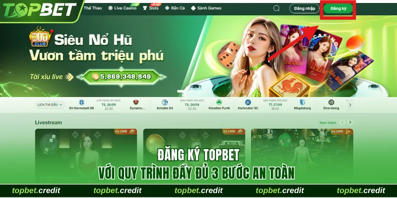 Đăng ký TopBet Credit
