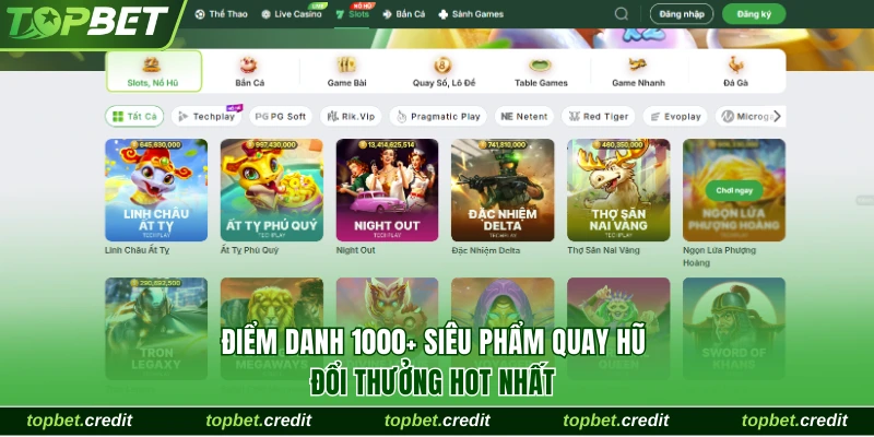 Điểm danh những siêu phẩm quay hũ hot nhất