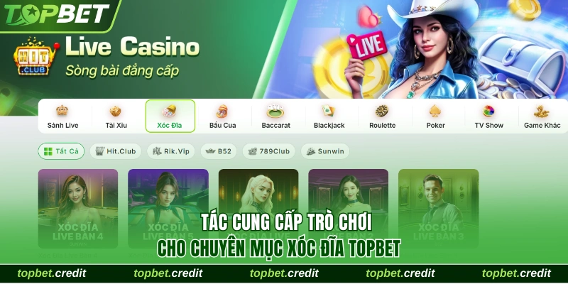 Đối tác uy tín cung cấp game xóc đĩa