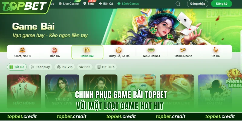 Game bài TopBet credit