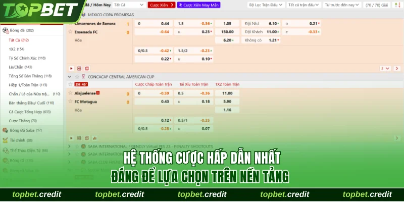Hệ thống cược hấp dẫn nhất đáng để lựa chọn trên nền tảng