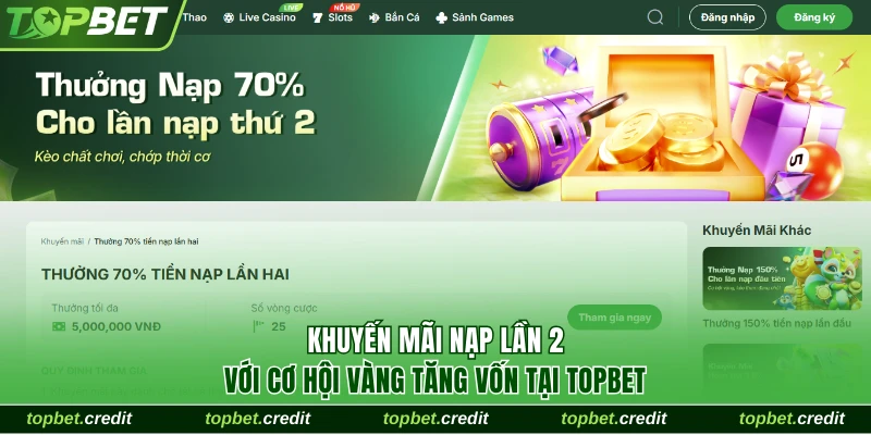 khuyến mãi nạp lần 2