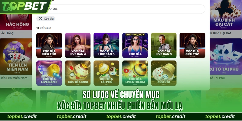 Sơ lược về mục xóc đĩa TopBet